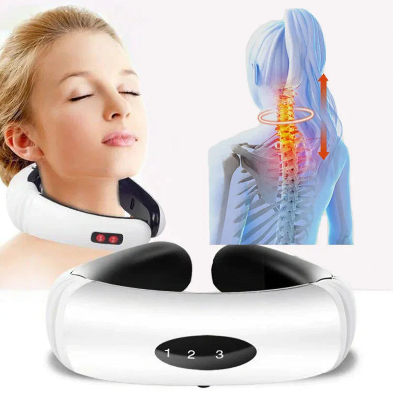 Electric Neck Massager with Pulse and Magnetic Therapy