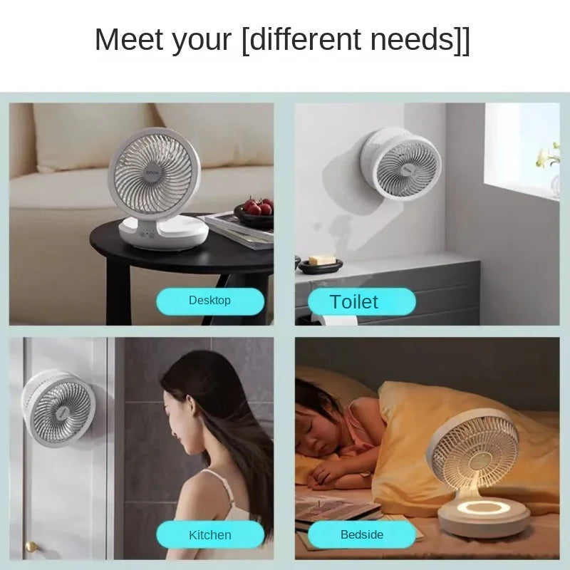 Youpin Edon Air Circulation Fan: Wireless Rechargeable Night Light