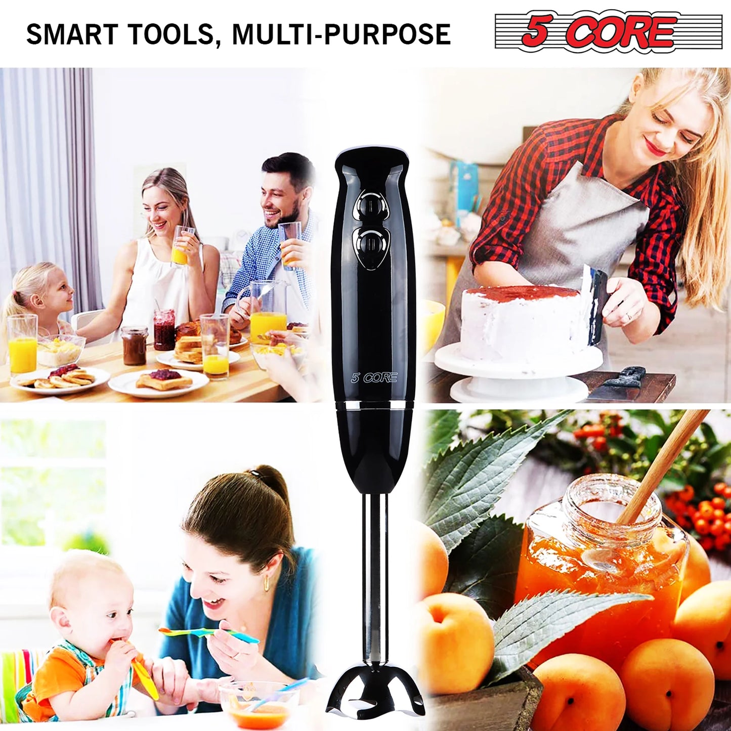 5Core 500W Handheld Immersion Blender