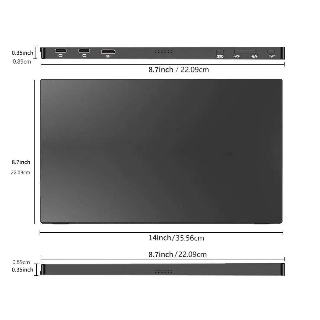 15.6'' Portable 1080P Laptop Monitor