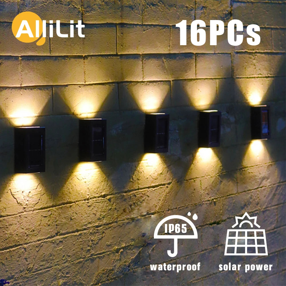 Smart Solar LED Outdoor Lights: Waterproof Garden Decor for Balcony, Yard, and More!