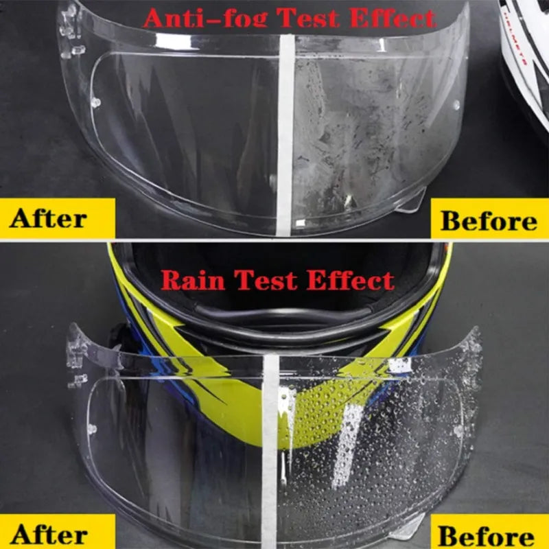 Anti-Fog Motorcycle Helmet Film: Clear Rainproof Safety Accessory