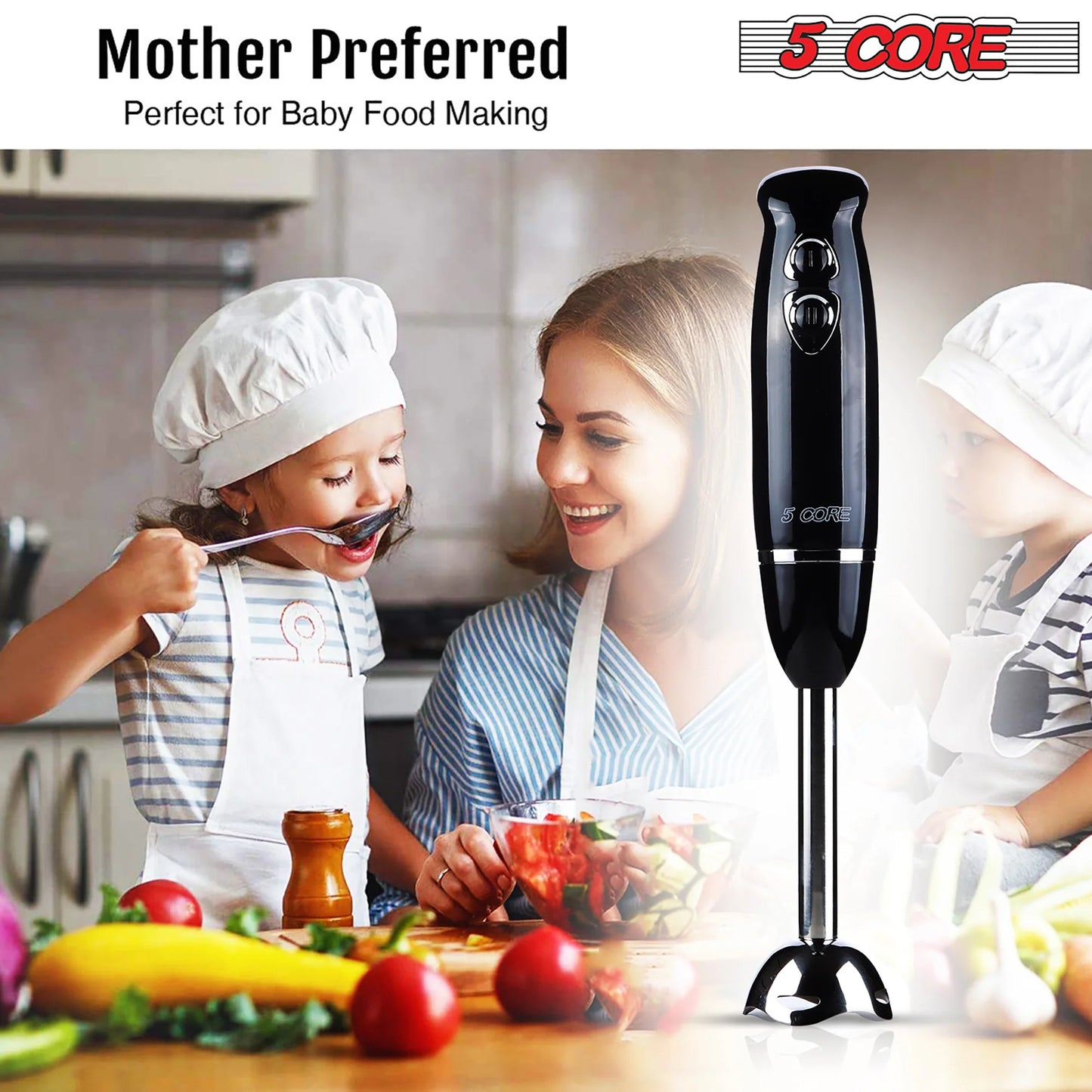 5Core 500W Handheld Immersion Blender