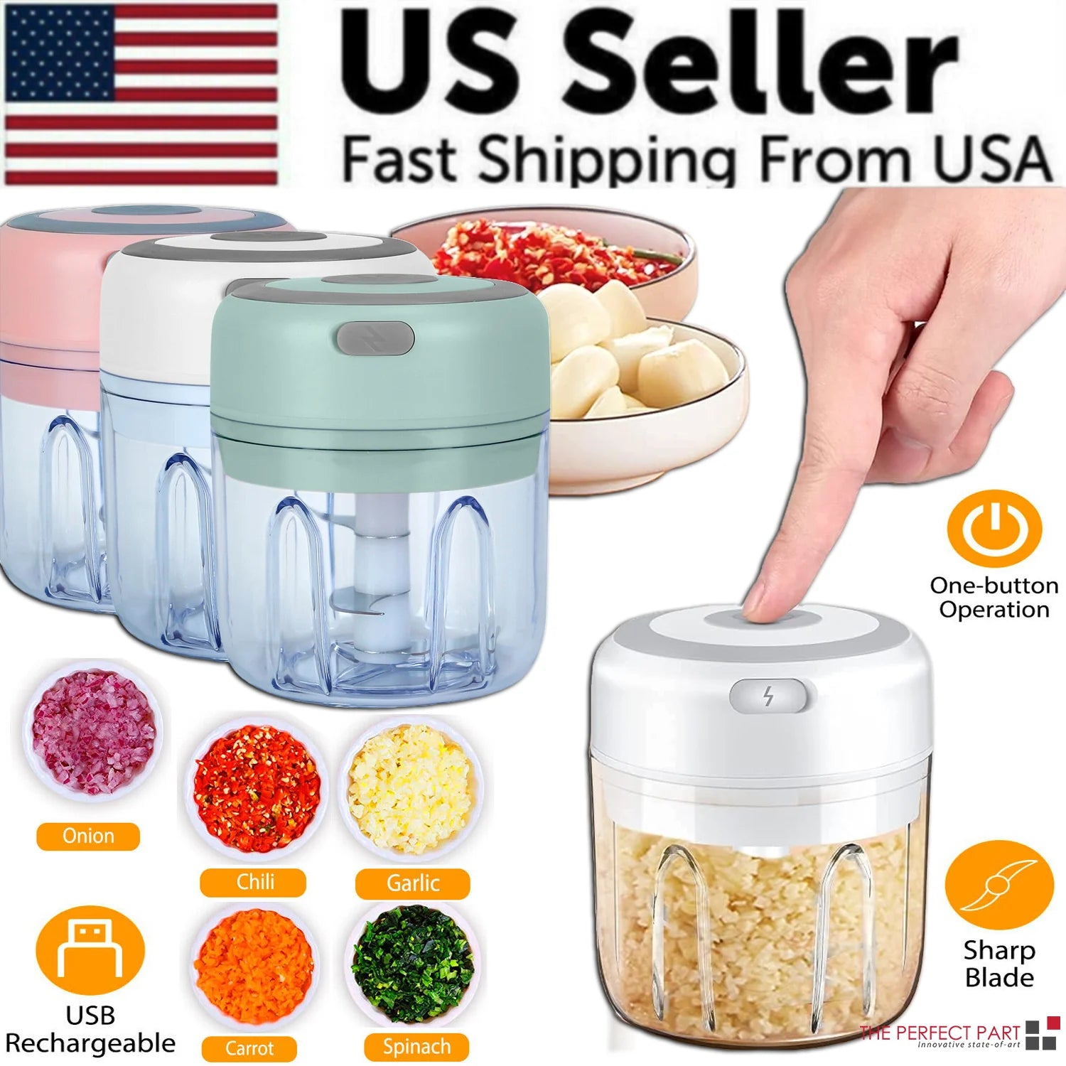 Electric 300ML Food Chopper and Blender