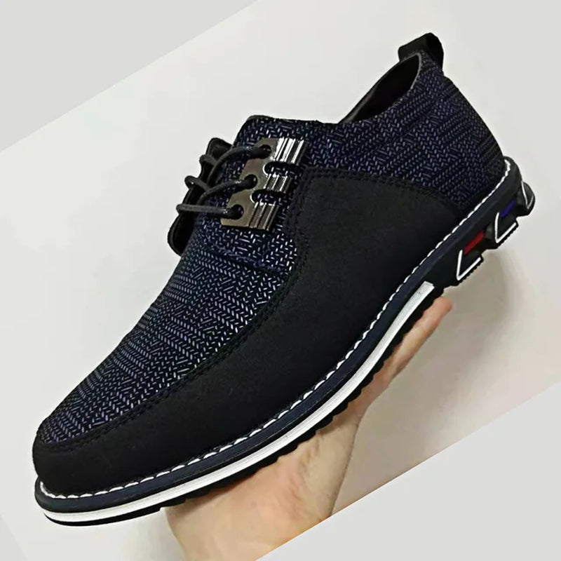 Breathable Men's Driving Shoes: Spring Style British Sneakers