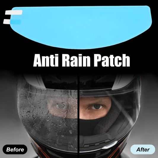 Anti-Fog Motorcycle Helmet Film: Clear Rainproof Safety Accessory