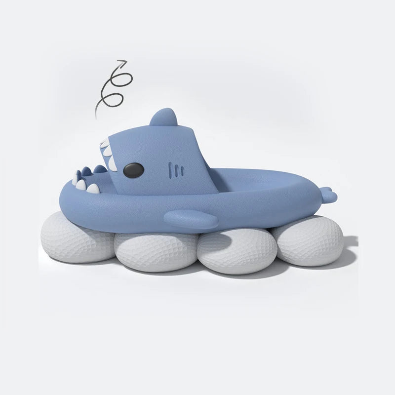 Shark Flip Flops: Cute Cartoon Slippers for Kids & Adults - Non-Slip Sandals