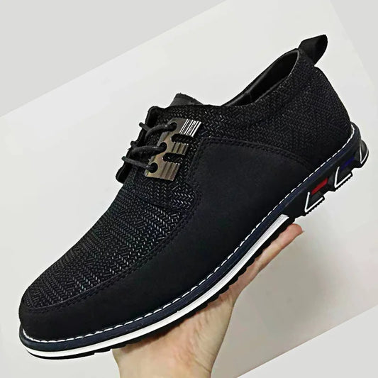 Breathable Men's Driving Shoes: Spring Style British Sneakers