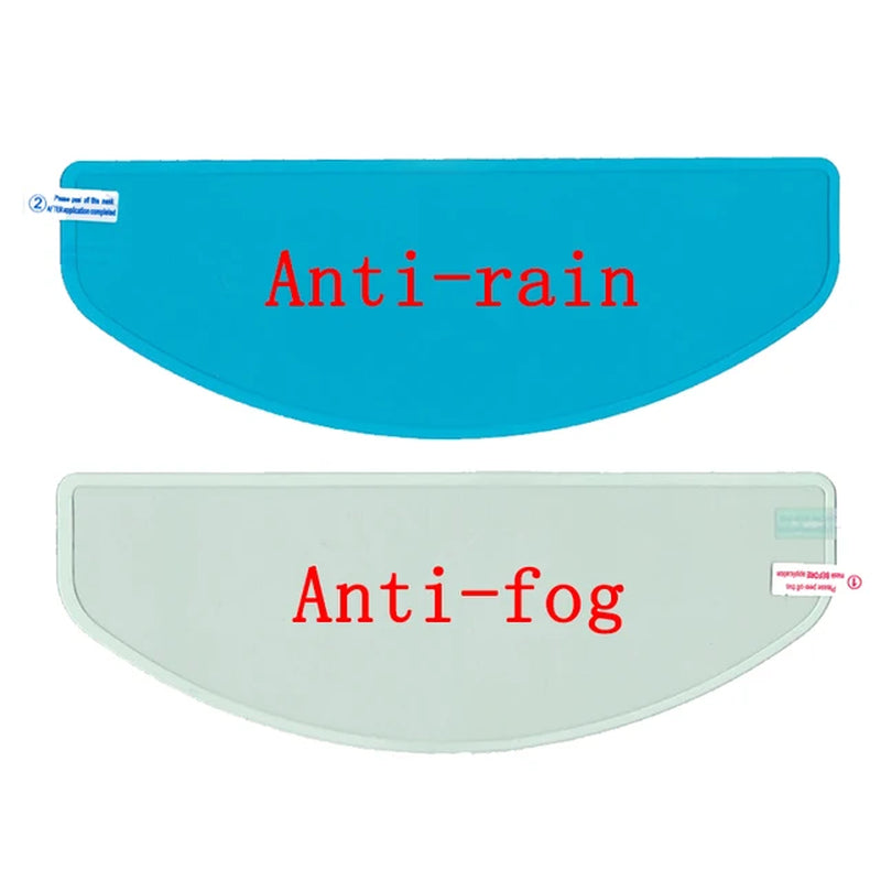 Anti-Fog Motorcycle Helmet Film: Clear Rainproof Safety Accessory