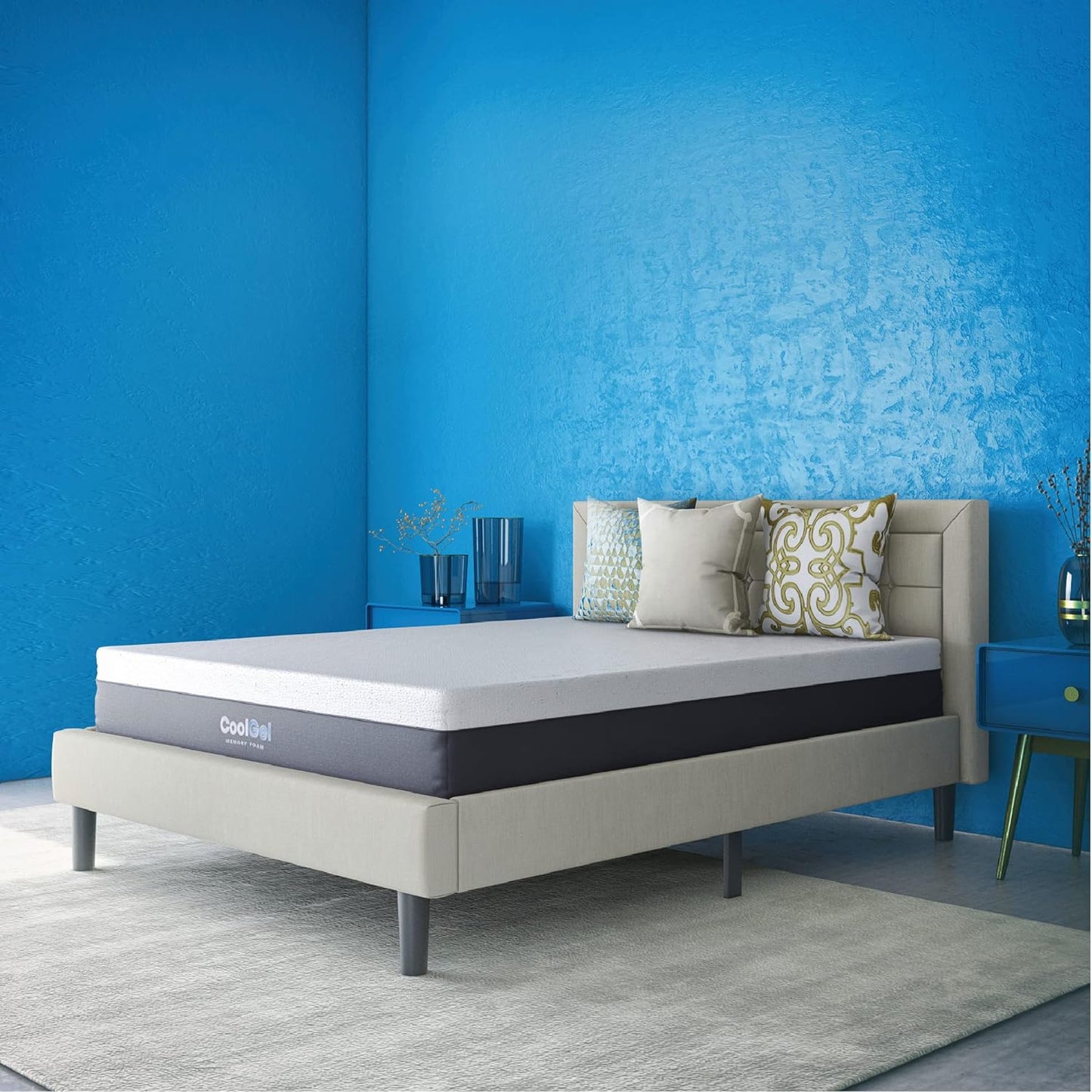 12-Inch Ventilated Memory Foam Mattress | CertiPUR-US Certified | King Size Bed-in-a-Box