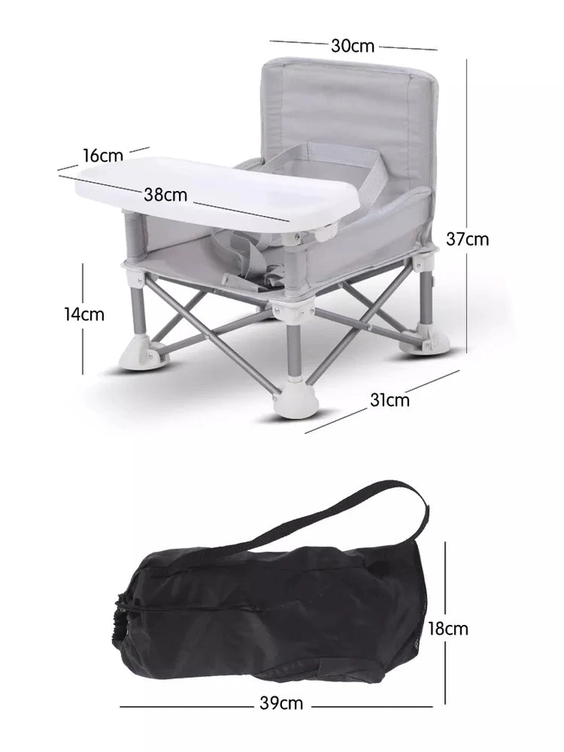 Foldable Baby Dining Chair: Portable Outdoor Seat for Easy Dining Anywhere