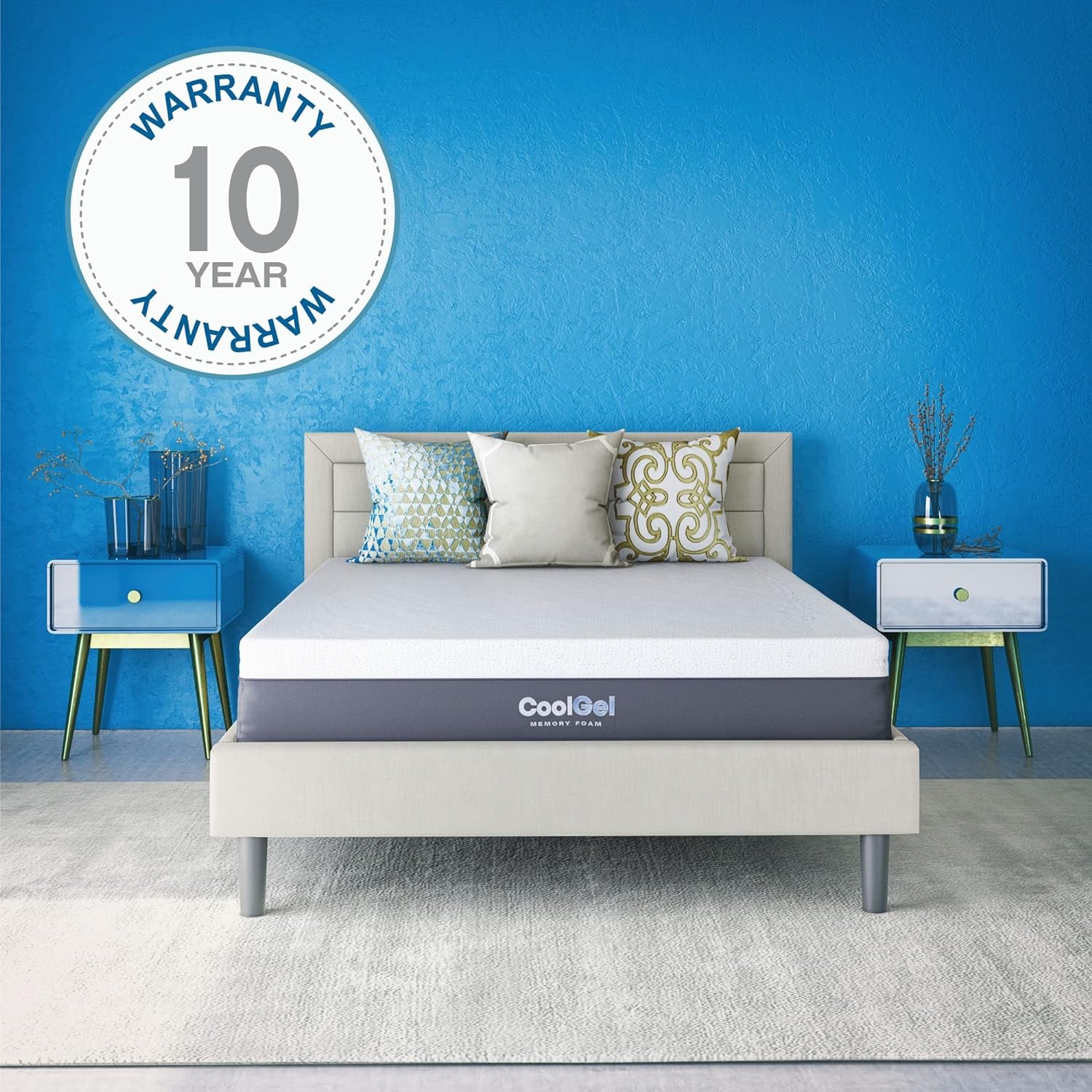 12-Inch Ventilated Memory Foam Mattress | CertiPUR-US Certified | King Size Bed-in-a-Box