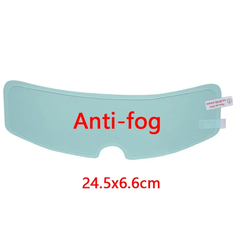 Anti-Fog Motorcycle Helmet Film: Clear Rainproof Safety Accessory