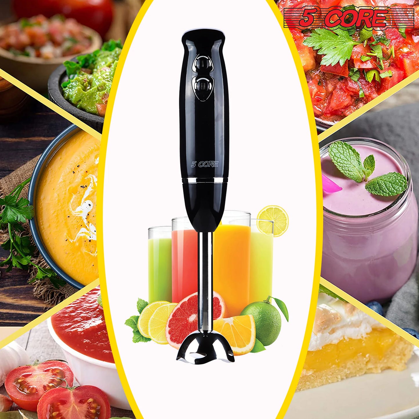 5Core 500W Handheld Immersion Blender