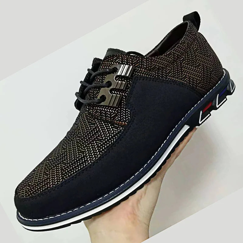 Breathable Men's Driving Shoes: Spring Style British Sneakers