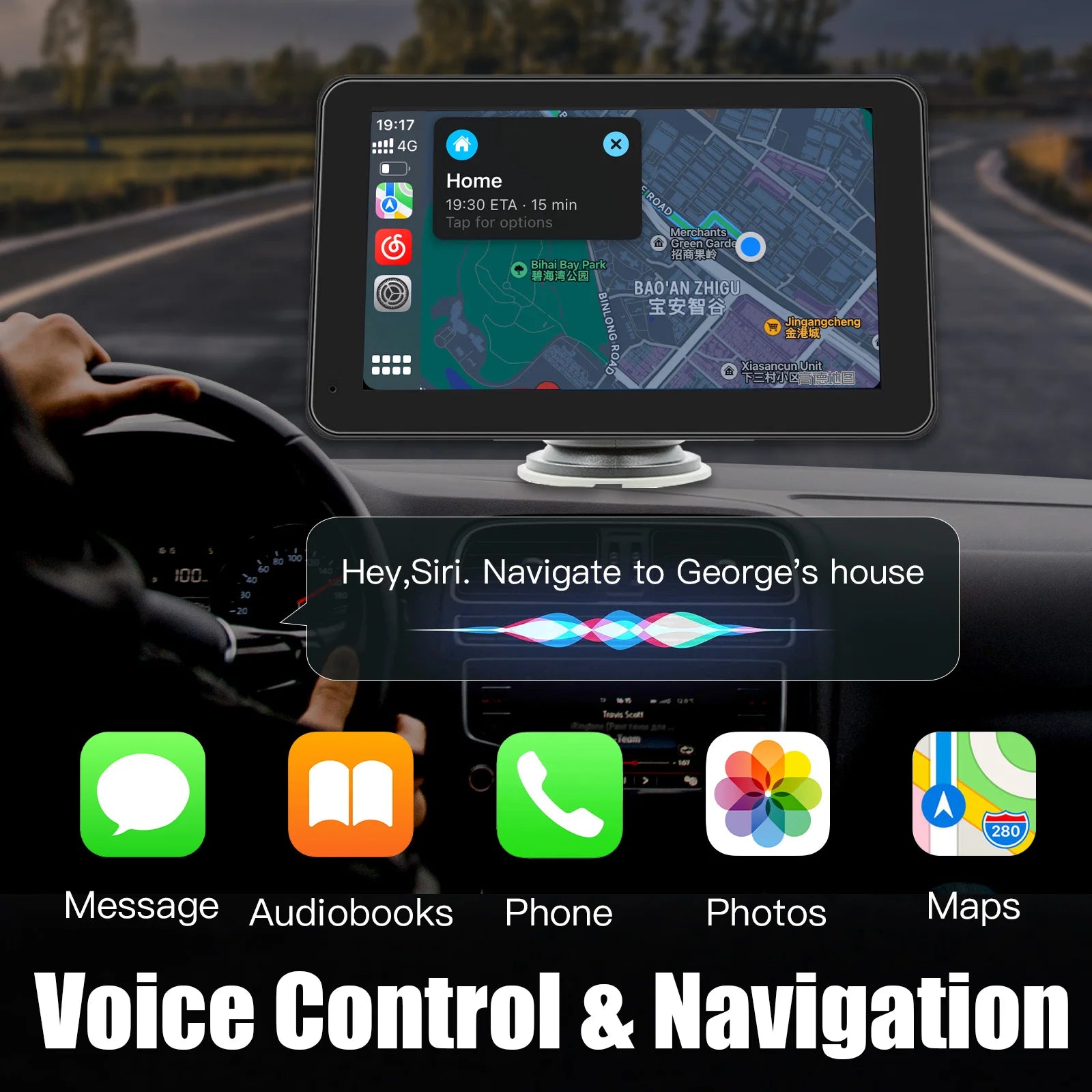 7-Inch Wireless Carplay & Android Touch Screen Radio Player: Upgrade Your Drive!