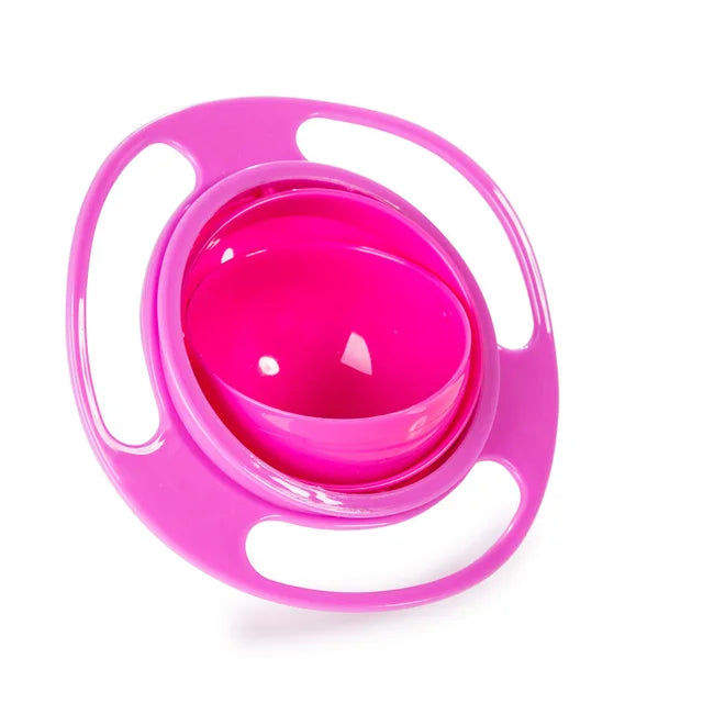 360° Spill-Proof Gyro Bowl: Innovative Baby Feeding & Training Toy