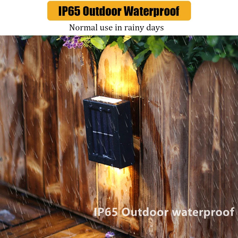 Smart Solar LED Outdoor Lights: Waterproof Garden Decor for Balcony, Yard, and More!