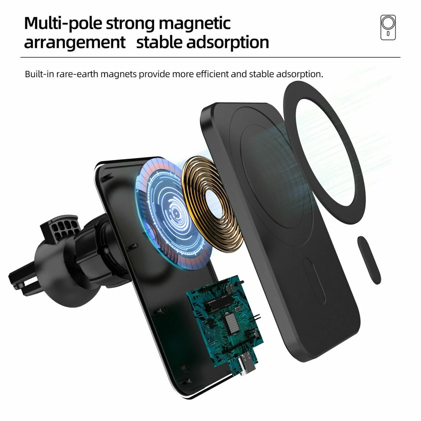 iPhone MagMount Wireless Car Charger