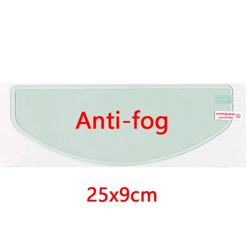 Anti-Fog Motorcycle Helmet Film: Clear Rainproof Safety Accessory