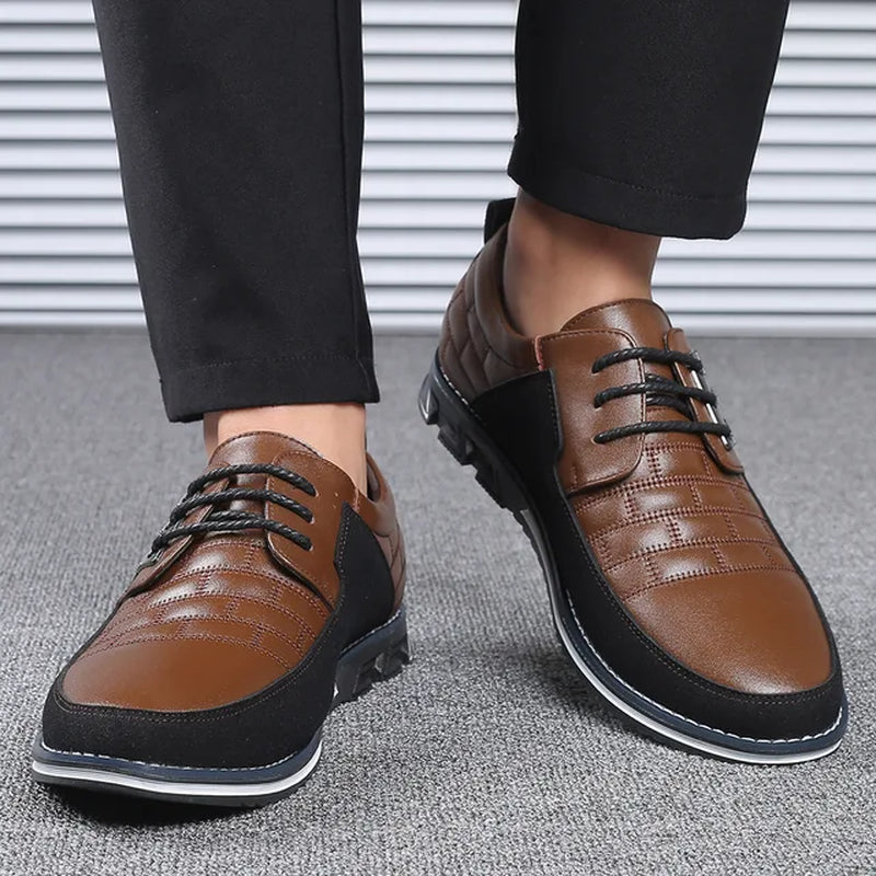 Breathable Men's Driving Shoes: Spring Style British Sneakers