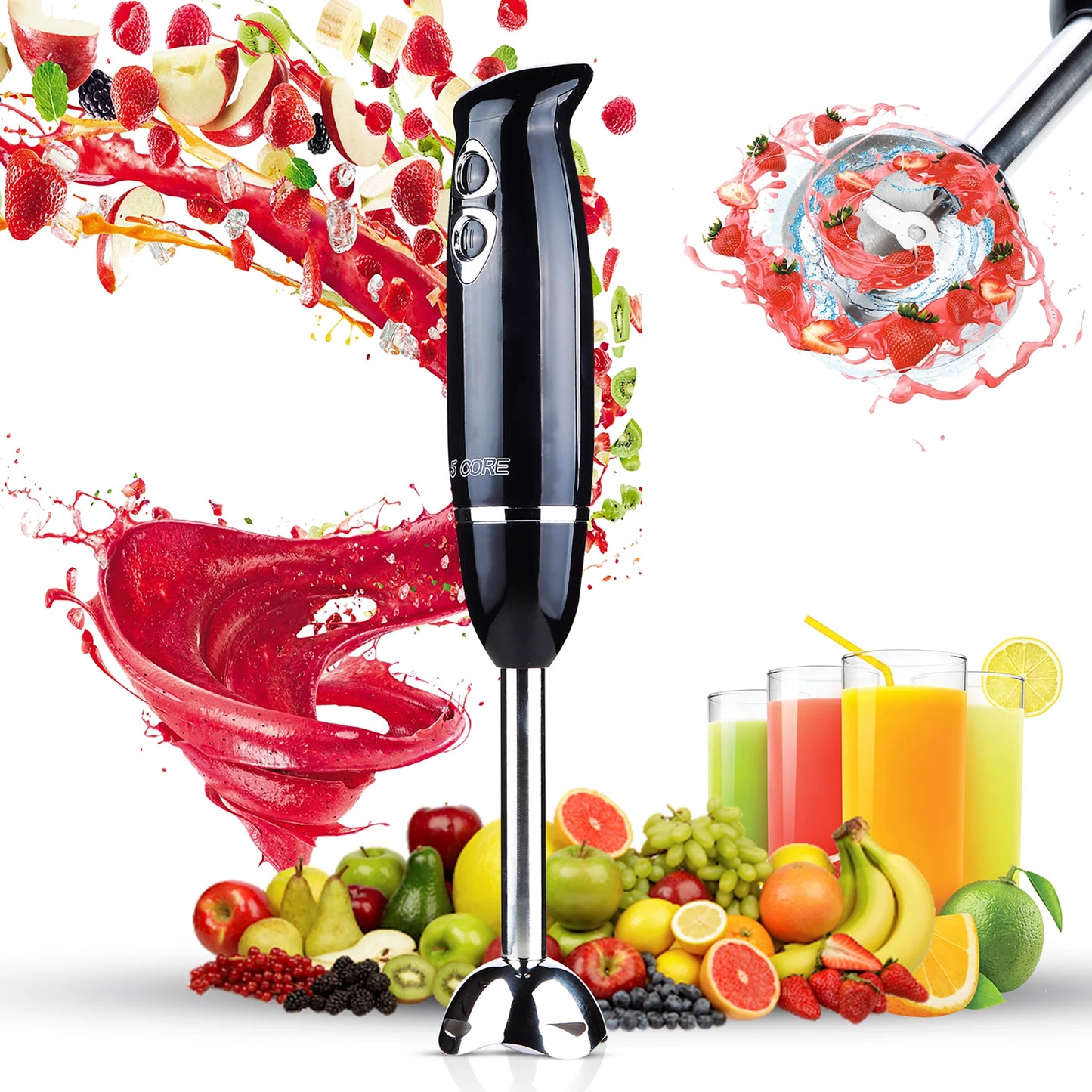 5Core 500W Handheld Immersion Blender