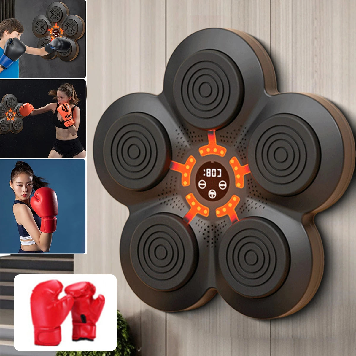 LED Smart Boxing Wall Target: Fun Reaction Training for All Ages