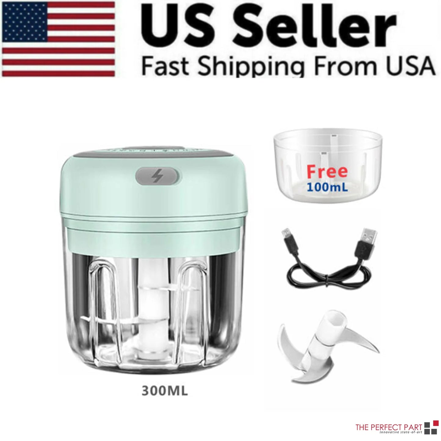 Electric 300ML Food Chopper and Blender